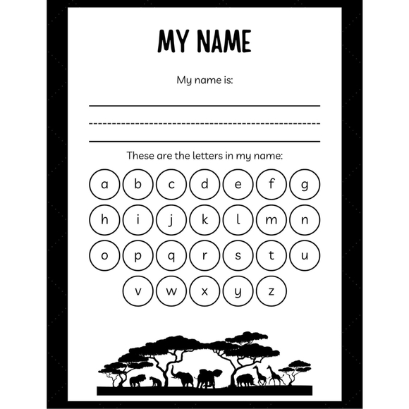 Alphabet Safari Preschool Workbook |ABC Letter Tracing | Early Learning Ages 3–5 - Picture 2 of 5